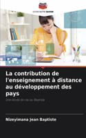 La contribution de l'enseignement à distance au développement des pays