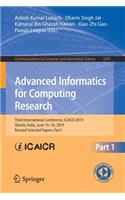 Advanced Informatics for Computing Research