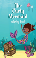 Curly Mermaid Coloring Book