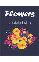 Flowers Coloring Book: An Adult and kids Coloring Book with Flower Collection, Stress Relieving Flower Designs for Relaxation