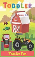 Toddler Coloring Book Tractor Fun