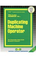 Duplicating Machine Operator