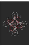 Bicycle Collage: Cycle Sport Notebook, Graph Paper (6 x 9 - 120 pages) Sports Themed Notebook for Daily Journal, Diary, and Gift