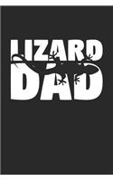 Lizard Dad Lizard Notebook - Gift for Animal Lovers - Lizard Journal: Medium College-Ruled Diary, 110 page, Lined, 6x9 (15.2 x 22.9 cm)