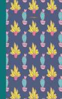 Notebook: Wide Ruled Primary Composition Book with Cute Cactus Cover Design