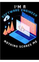 I'm A Software Engineer Nothing Scares Me: funny Lined Notebook / Diary / Journal To Write In 6x9 Funny web design