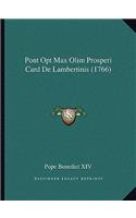 Pont Opt Max Olim Prosperi Card De Lambertinis (1766)
