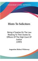 Hints To Solicitors