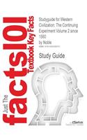 Studyguide for Western Civilization: The Continuing Experiment Volume 2 Since 1560 by Noble(English)