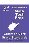 West Virginia 2nd Grade Math Test Prep: Common Core State Standards(English)