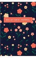 Bullet Grid Journal: Floral Pattern, 150 Dot-Grid Pages, 6"x9"