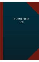 Client Files Log (Logbook, Journal - 124 pages, 6" x 9")