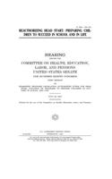 Reauthorizing Head Start