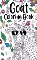 Goat Coloring Book: Adult Coloring Book, Goat Gifts for Goat Lovers, Floral Mandala Coloring Pages, Animal Coloring Book, Activity Coloring