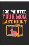 I 3D Printed Your Mom Last Night