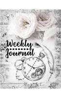 Weekly Journal: 8.5 x 11 Daily Planner Organizer Notebook For All Your Home, School And Business Schedule Needs