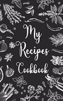 My Recipes Cookbook: Blank Recipe Book; Blank Cookbook; Personalized Recipe Book; Cute Recipe Book; Empty Recipe Book; Customized Recipe Book; Small Blank Cookbook; Blan