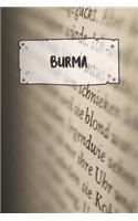 Burma: Ruled Travel Diary Notebook or Journey Journal - Lined Trip Pocketbook for Men and Women with Lines
