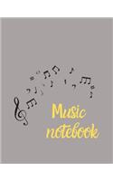 Blank Sheet Music Notebook, Notebook for Musicians, Music Composition Notebook: Ready to save your songs for the composer, students