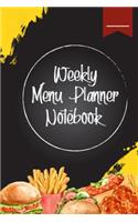 Weekly Menu Planner Notebook