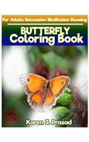 BUTTERFLY Coloring book for Adults Relaxation Meditation Blessing