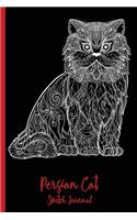 Persian Cat Sketch Journal: Cat Mom, Cat Dad, Furbaby, Gifts - 6 x 9" - Notebook, Diary, Doodle, Write, Notes, Sketch Pad, Notebook, Blank Book