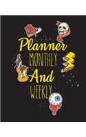 Planner monthly and weekly