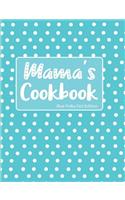 Mama's Cookbook Blue Polka Dot Edition