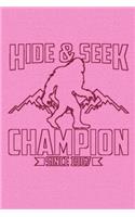 Hide and Seek Champion Since 1967