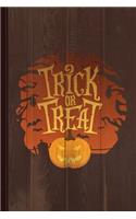 Trick or Treat Halloween Journal Notebook