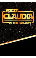 The Best Claudia in the Galaxy: Isometric Dot Paper Drawling Notebook Feature 120 Pages 6x9