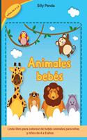 Libro para colorear de animales bebés