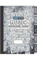 Meridee Winters Music Method Music Homework Book and Practice Tracker for Kids or Adults, Staff Paper, Manuscript Paper, Theory Tools, Practice ... Journal: Black (8.5x11) (72 pages): Volume 7