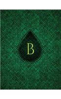 Monogram "B" Sketchbook: Blank Art Pad Notebook Journal