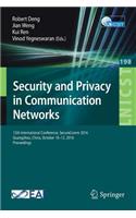 Security and Privacy in Communication Networks