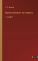 English Literature for Boys and Girls