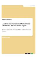 Analysis and Evaluation of Market Entry Modes into the Asia-Pacific Region: Based on the Example of a German SME in the Industrial Goods Business(English)