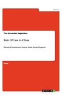 Rule Of Law in China