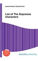 List of the Sopranos Characters