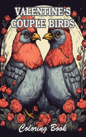 Valentine's Couple Birds Coloring Book