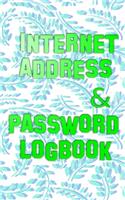Password Logbook Spiral: Password Logbook Internet Address Matte Cover Design Size 5x8" Personal - Band # Keeper 110 Pages Very Fast Prints.