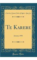 Te Karere: January, 1950 (Classic Reprint): January, 1950 (Classic Reprint)