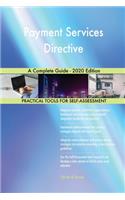 Payment Services Directive A Complete Guide - 2020 Edition