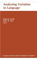 Analyzing Variation in Language: Papers from the Second Colloquium on New Ways of Analyzing Variation