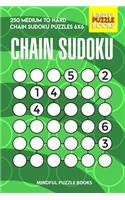 Chain Sudoku: 250 Medium to Hard Chain Sudoku Puzzles 6x6(45 Chain Puzzles)