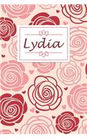 Lydia: Personalised Notebook / 120 Pages / Dot Grid / Perfect for journaling and writing notes.