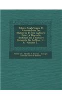 Tables Analytiques Et Raisonn Ees Des Matileres Et Des Auteurs: Pour La Nouvelle Edition de L'Histoire Naturelle de Buffon. H - R, Volume 2...