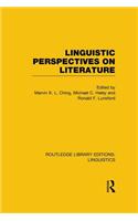 Linguistic Perspectives on Literature (RLE Linguistics C: Applied Linguistics)