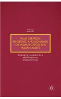 Value Creation, Reporting, and Signaling for Human Capital and Human Assets: Building the Foundation for a Multi-Disciplinary, Multi-Level Theory(English)