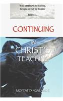 Continuing In Christ's Teaching